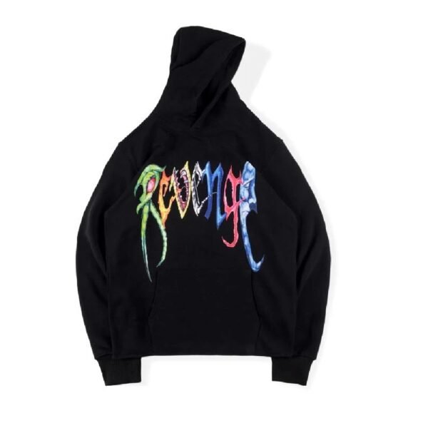 555 Black Sp5der Angel Number Hoodie - Image 2