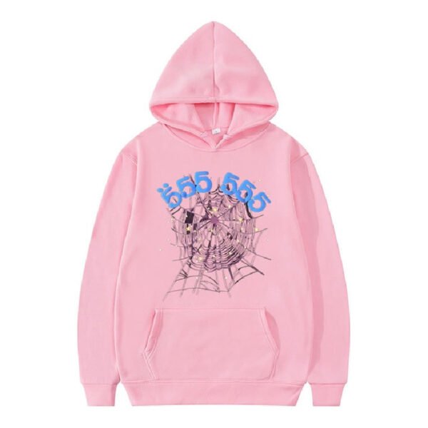 Pink Sp5der 555 Hoodie