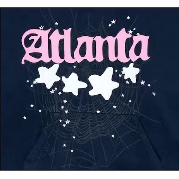 Sp5der Atlanta Hoodie Navy - Image 2