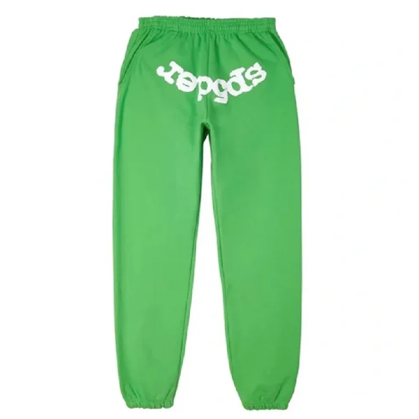 Spider Web Worldwide Green Sp5der Tracksuit - Image 3