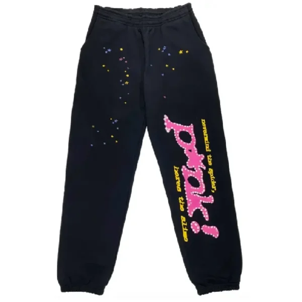 Pink! Young Thug Black Sp5der Tracksuit - Image 3