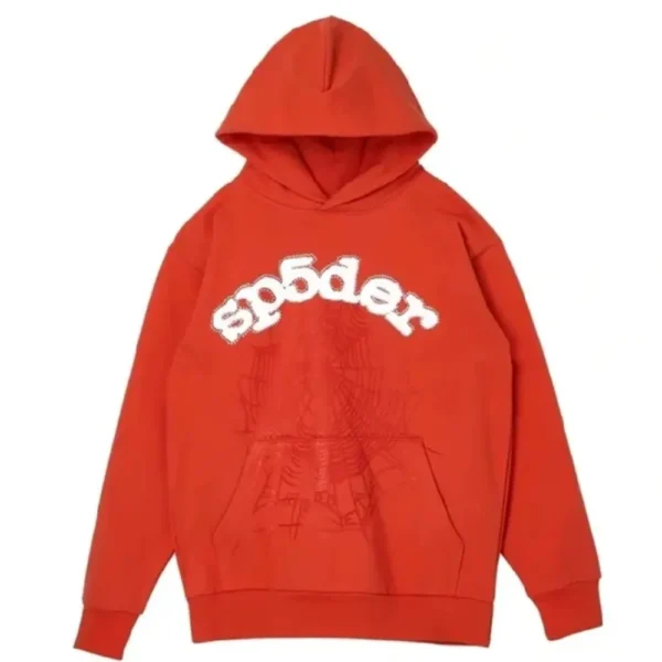Spider Logo Orange Sp5der Worldwide Tracksuit - Image 2