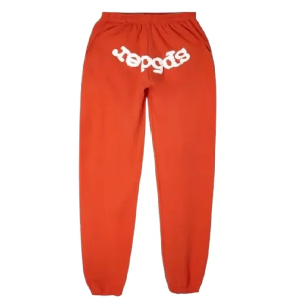 Spider Logo Orange Sp5der Worldwide Tracksuit - Image 3