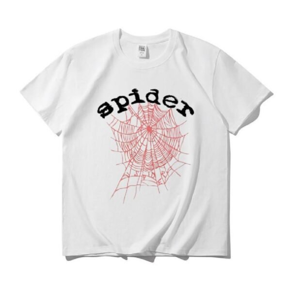 Web Graphic Printed Black Spider T Shirt - Image 2