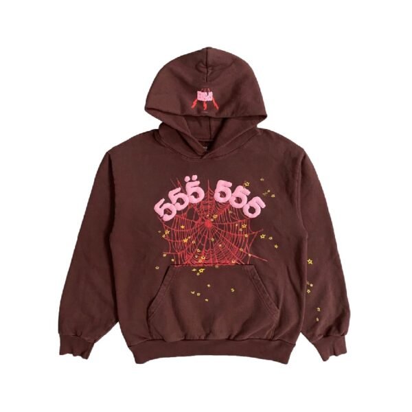 555 & 555 Brown Spider Hoodie